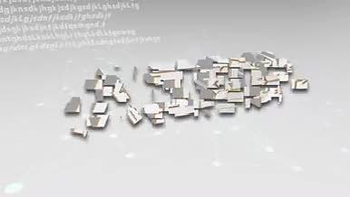 E3D企业文化标题科技立体文字片头模板视频的预览图